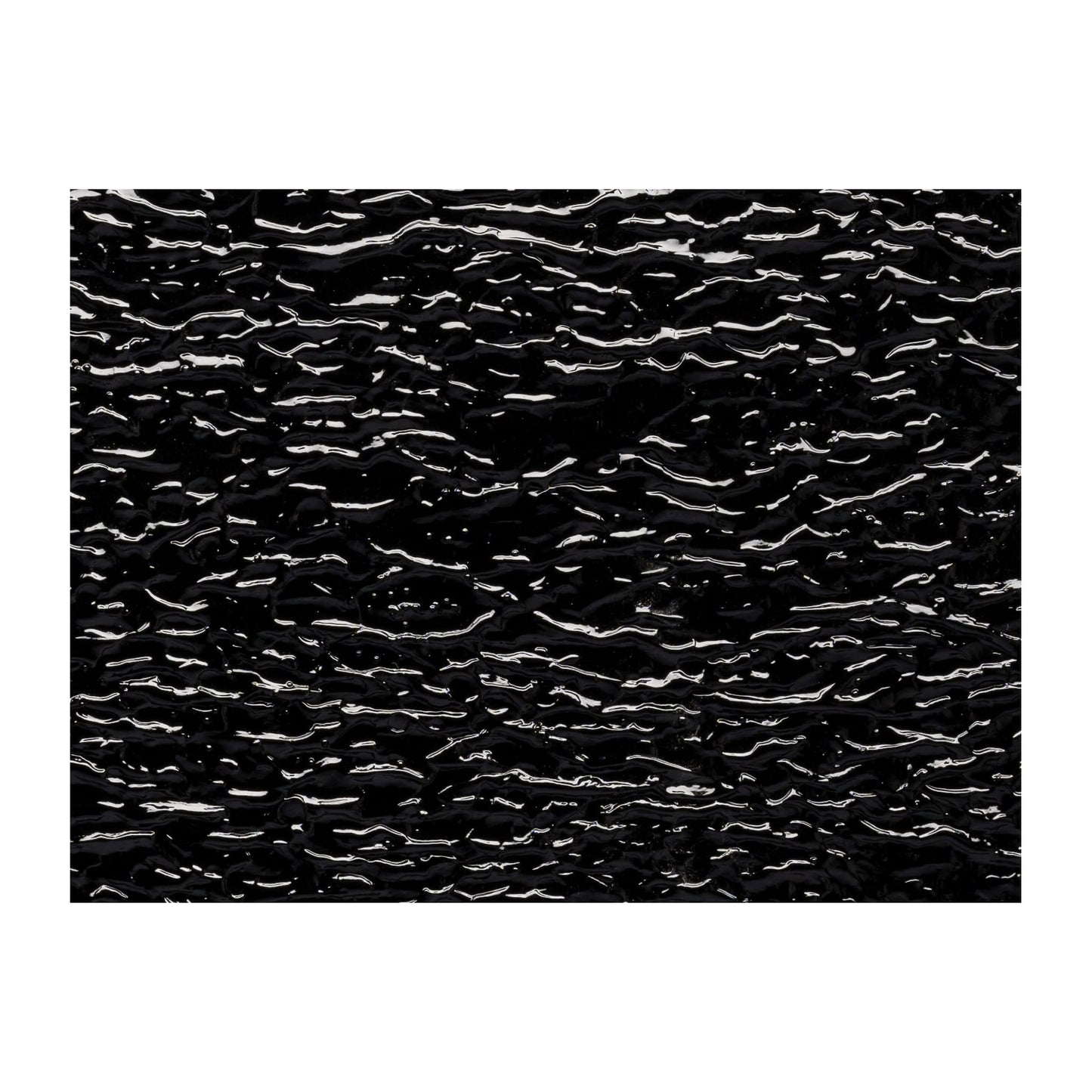 Bullseye COE90 Fusing Glass 000100 Black, Granite Ripple Full Sheet