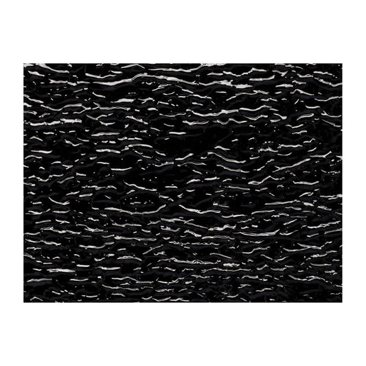 Bullseye COE90 Fusing Glass 000100 Black, Granite Ripple Handy Sheet