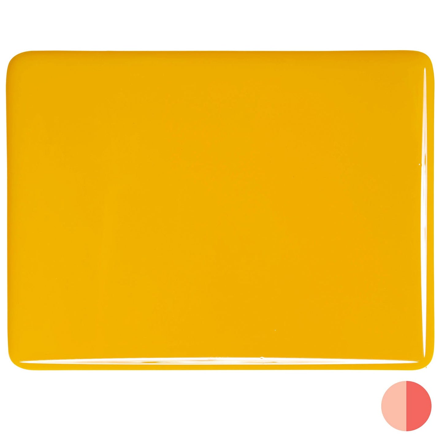 Bullseye COE90 Fusing Glass 000220 Sunflower Yellow Full Sheet