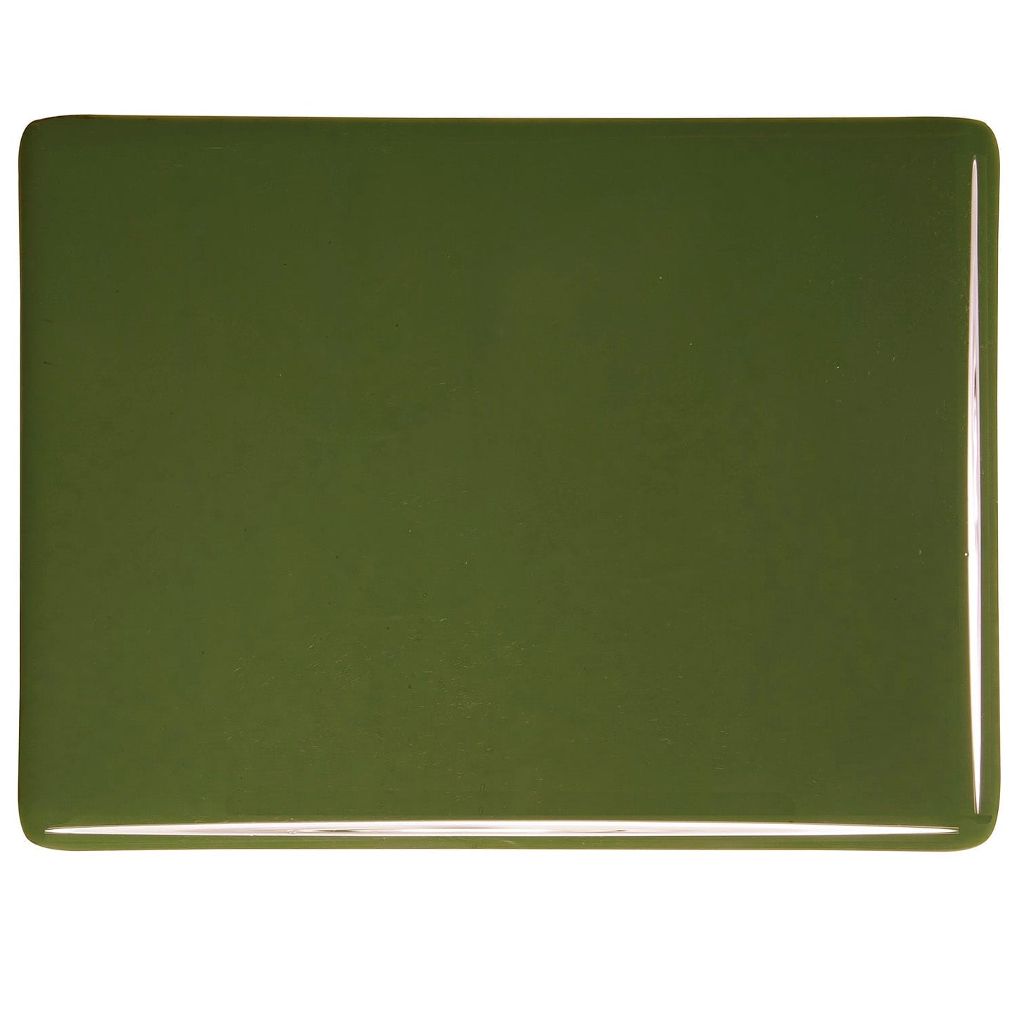 Bullseye COE90 Fusing Glass 000241 Moss Green Handy Sheet