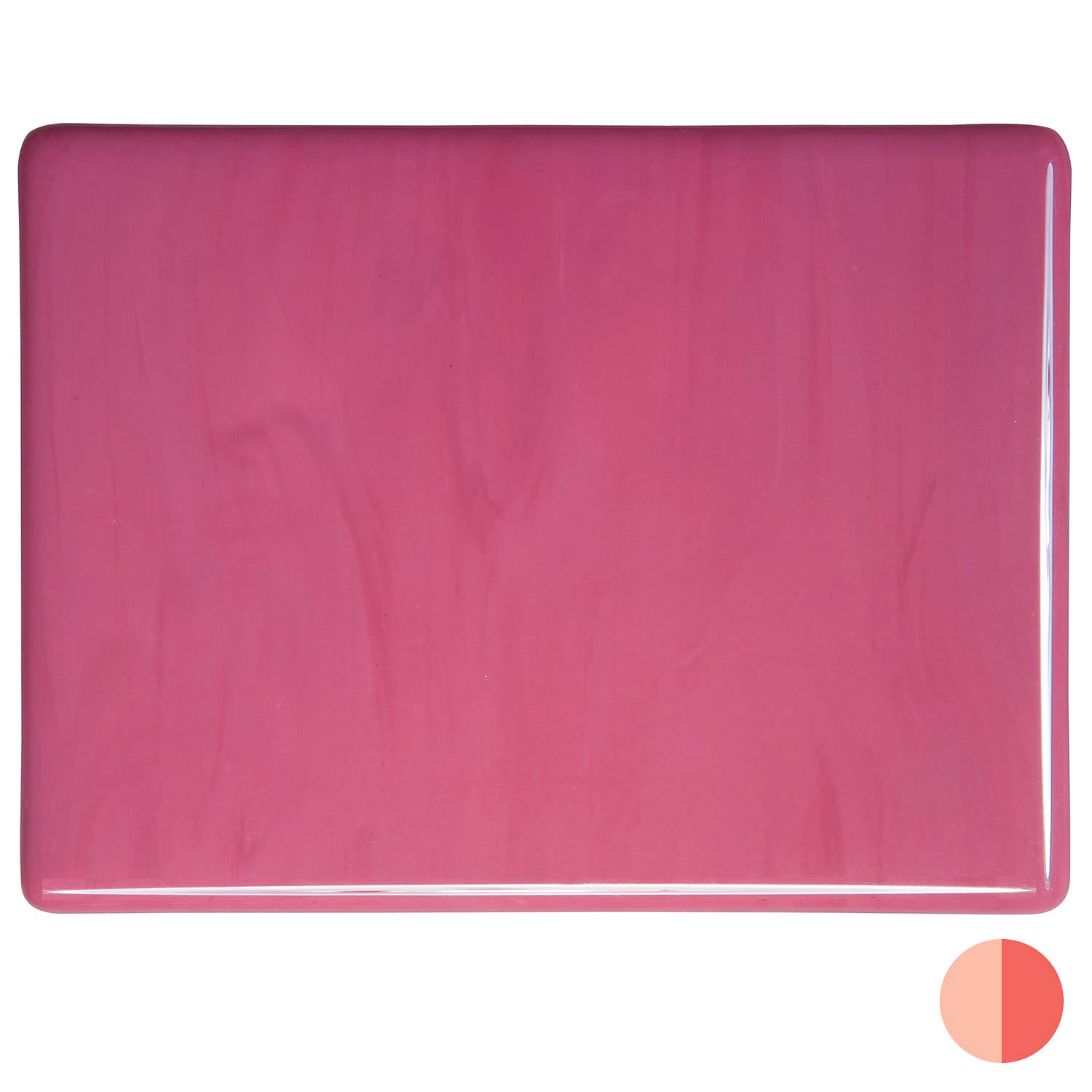 Bullseye COE90 Fusing Glass 000301 Pink Full Sheet