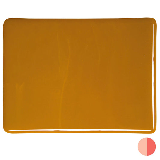 Bullseye COE90 Fusing Glass 000337 Butterscotch Handy Sheet