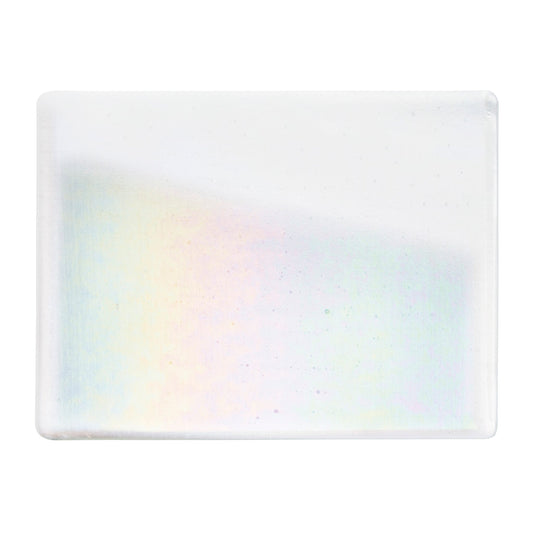 Bullseye COE90 Fusing Glass 001009 Reactive Ice, Iridescent, Rainbow Half Sheet