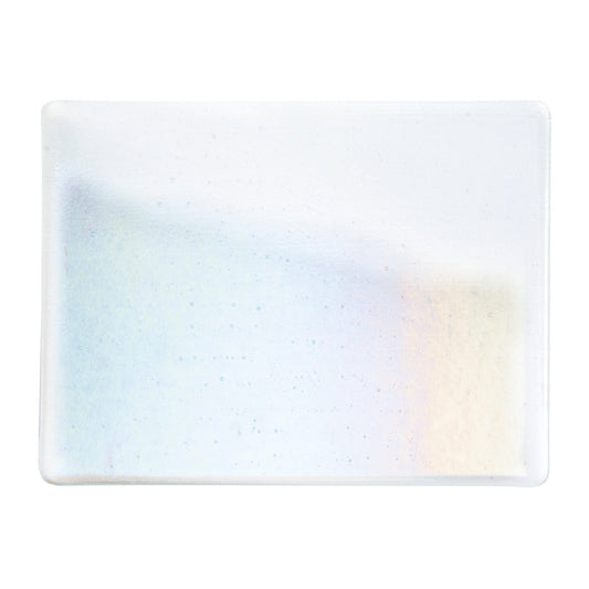 Bullseye COE90 Fusing Glass 001015 Clear, Silver to Gold, Iridescent, Rainbow Handy Sheet