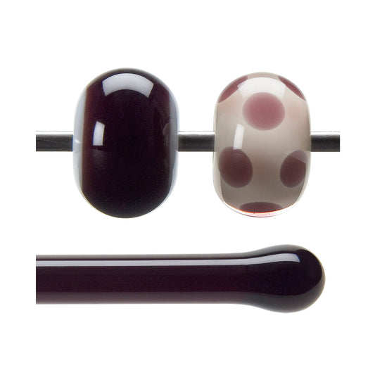 Bullseye COE90 Fusing Glass 001105 Deep Plum Rod