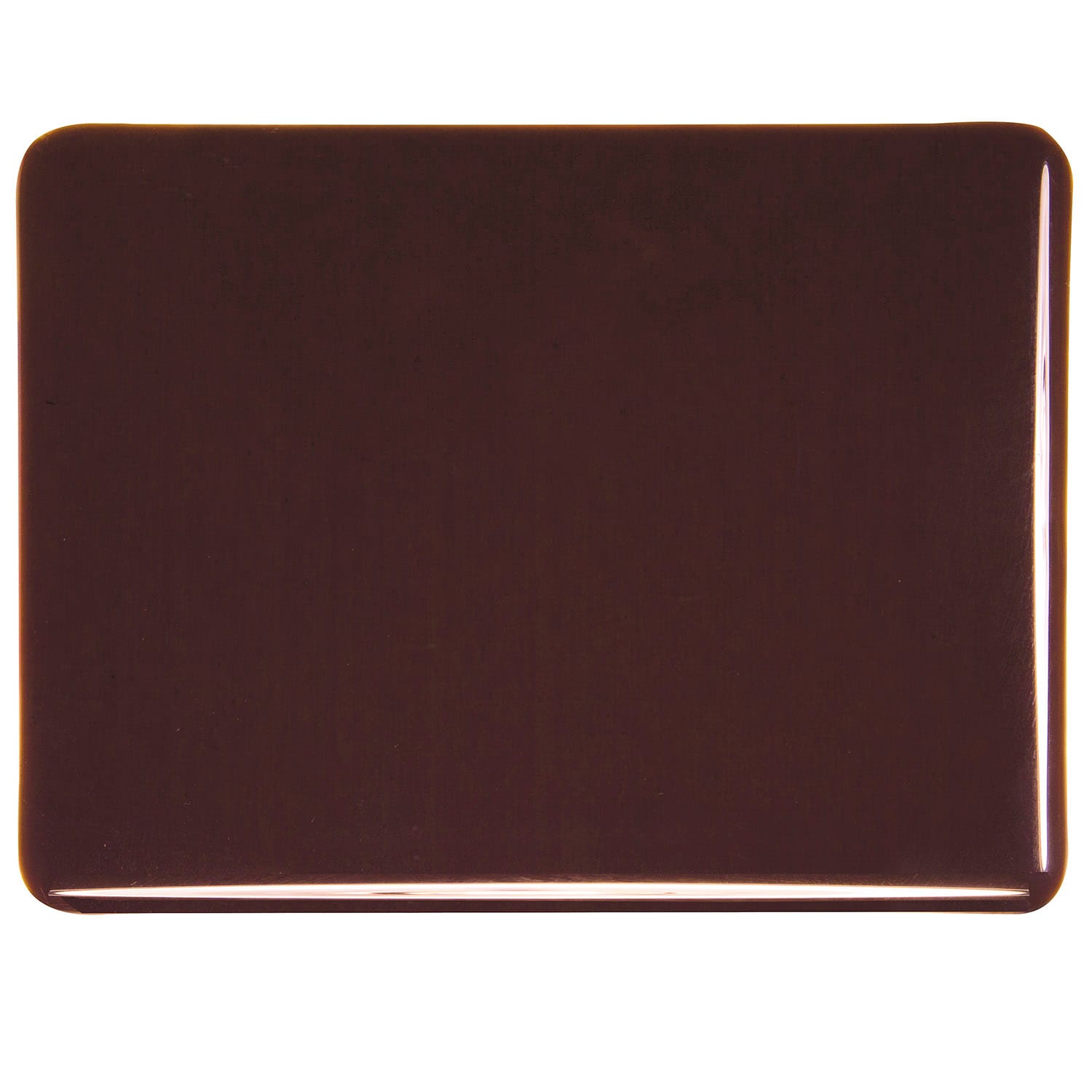 Bullseye COE90 Fusing Glass 001109 Dark Rose Brown Handy Sheet