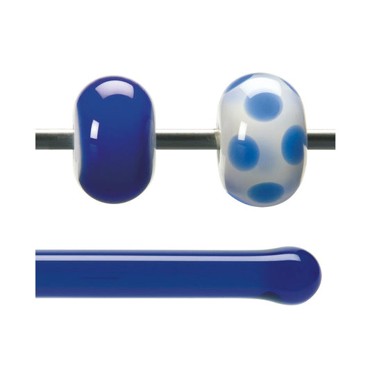 Bullseye COE90 Fusing Glass 001114 Deep Royal Blue Rod