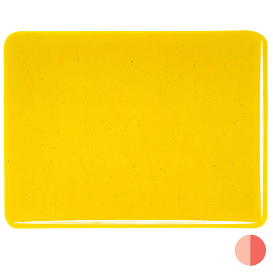 Bullseye COE90 Fusing Glass 001120 Yellow Half Sheet