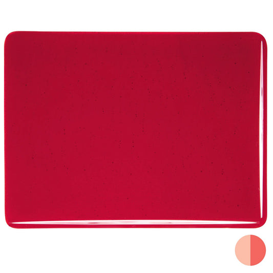 Bullseye COE90 Fusing Glass 001122 Red Handy Sheet