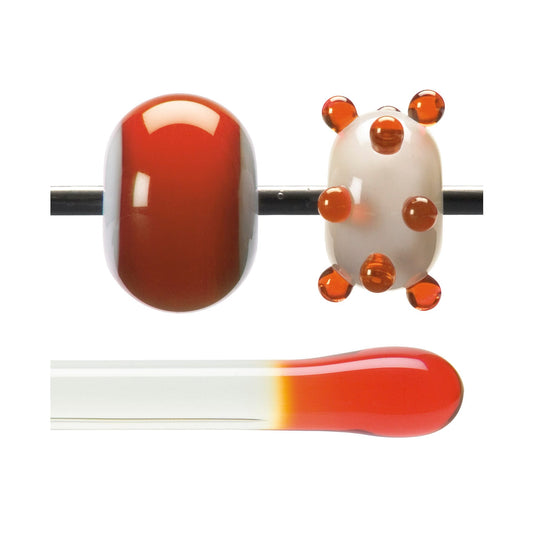 Bullseye COE90 Fusing Glass 001125 Orange Rod