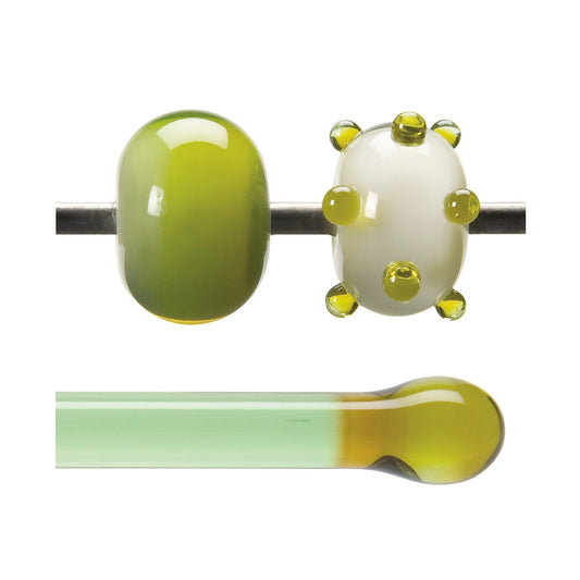 Bullseye COE90 Fusing Glass 001126 Chartreuse Rod