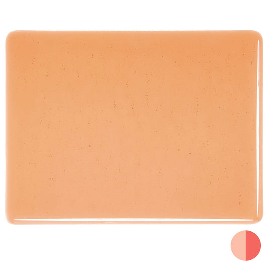 Bullseye COE90 Fusing Glass 001205 Light Coral Handy Sheet