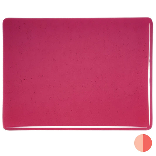 Bullseye COE90 Fusing Glass 001311 Cranberry Pink Handy Sheet