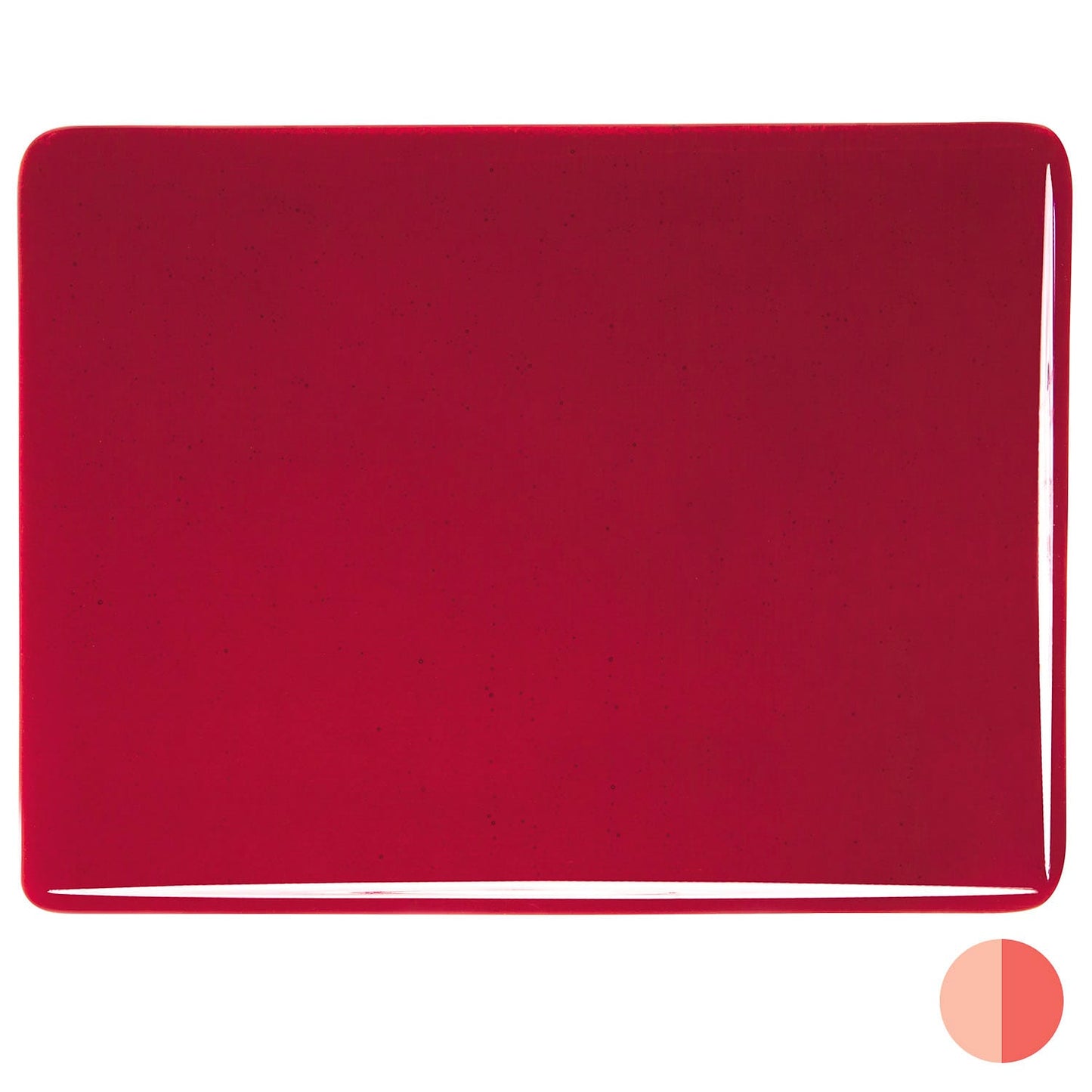 Bullseye COE90 Fusing Glass 001322 Garnet Red Half Sheet