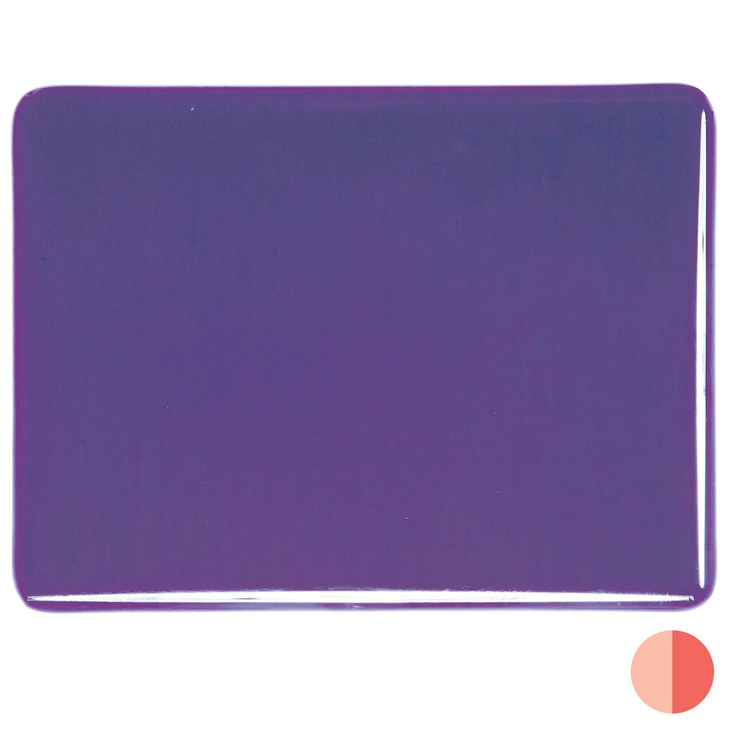 Bullseye COE90 Fusing Glass 001334 Gold Purple Half Sheet