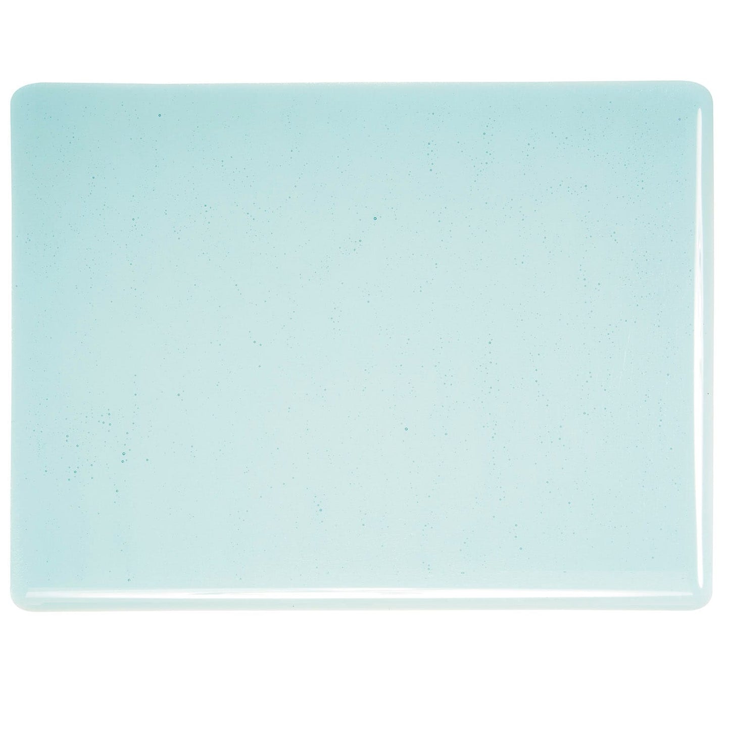 Bullseye COE90 Fusing Glass 001408 Light Aquamarine Blue Half Sheet
