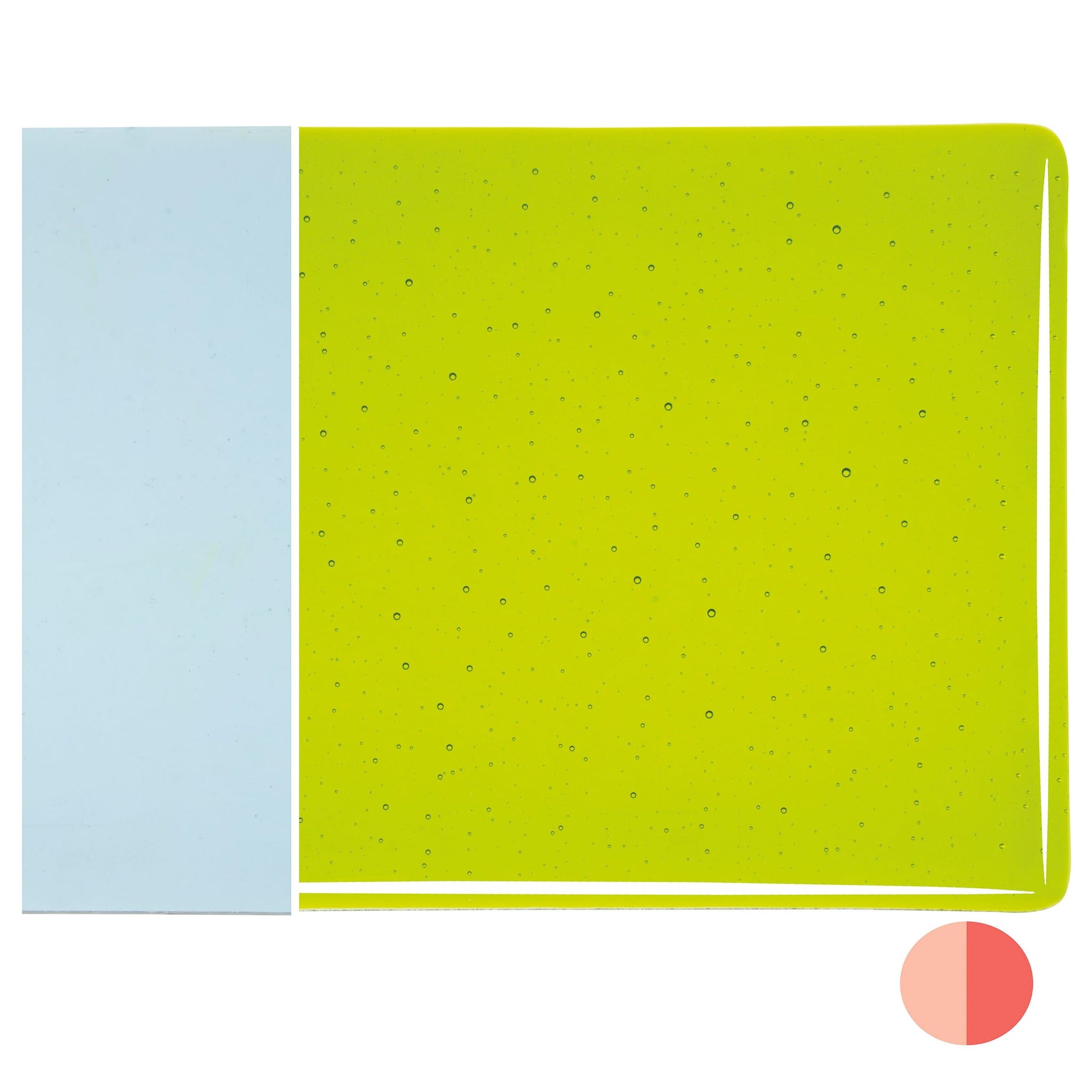 Bullseye COE90 Fusing Glass 001422 Lemon Lime Green Full Sheet