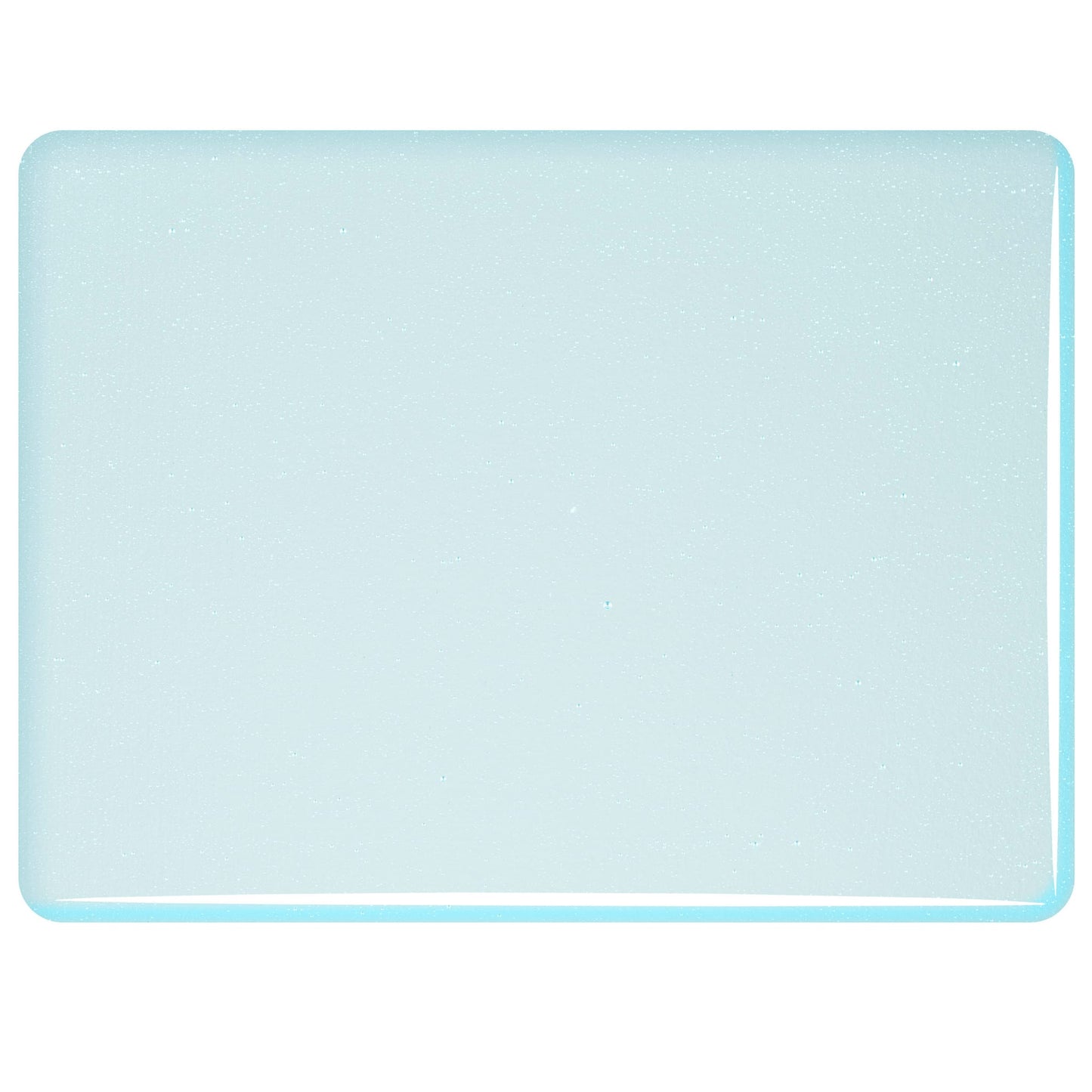 Bullseye COE90 Fusing Glass 001808 Aqua Blue Tint Half Sheet