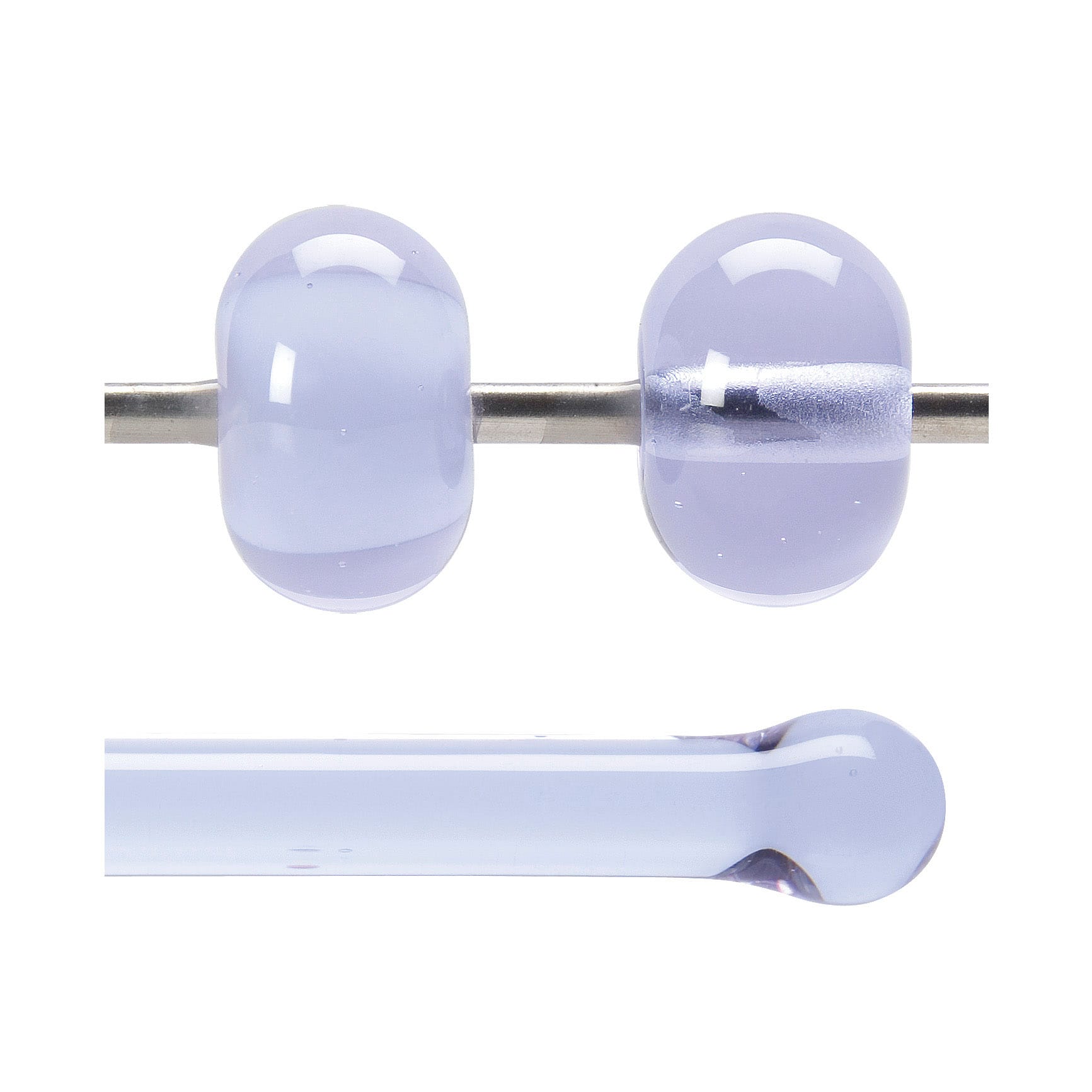 Bullseye COE90 Fusing Glass 001842 Light Neo-Lavender Shift Rod