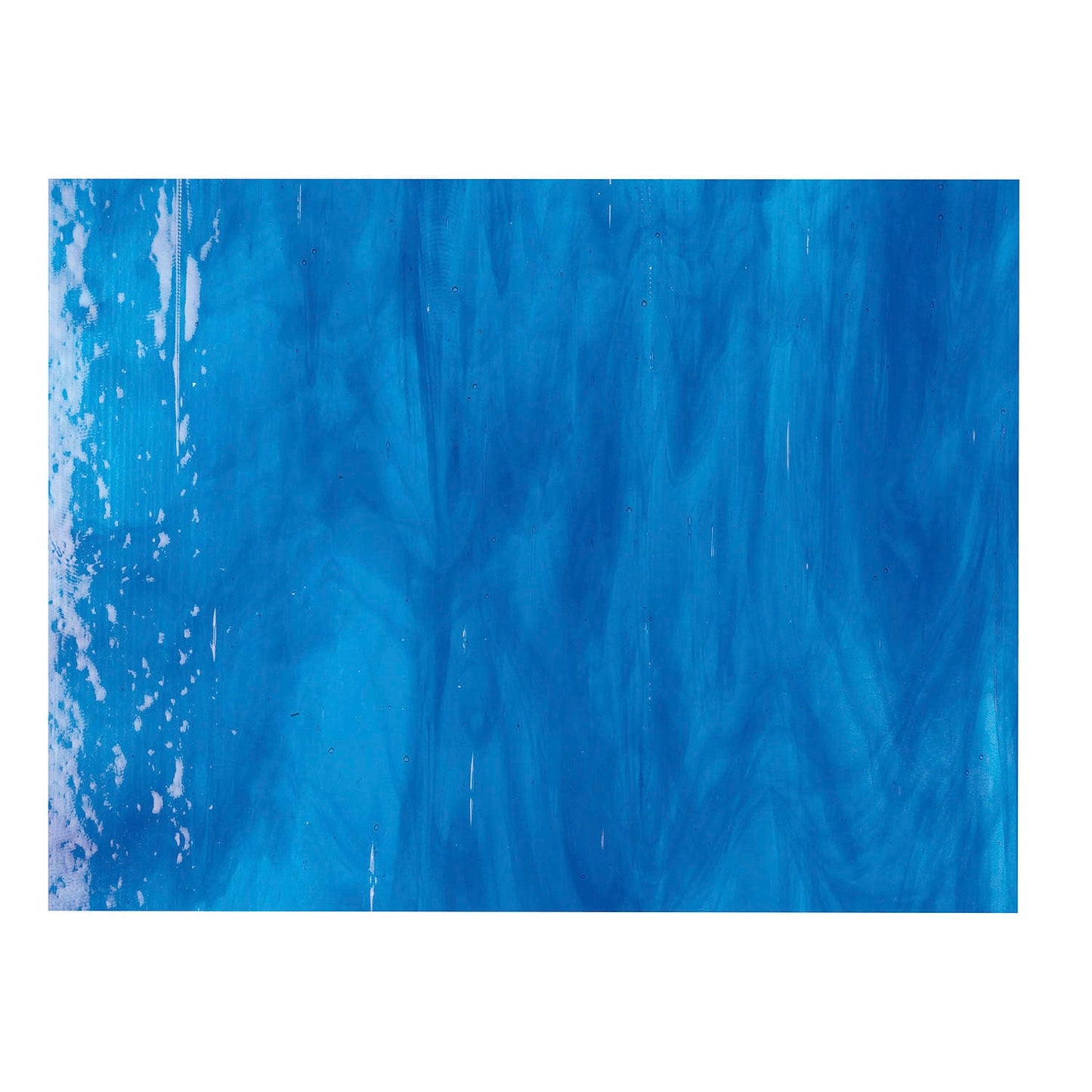 Bullseye COE90 Fusing Glass 002116 Turquoise Blue, Deep Royal Blue Half Sheet