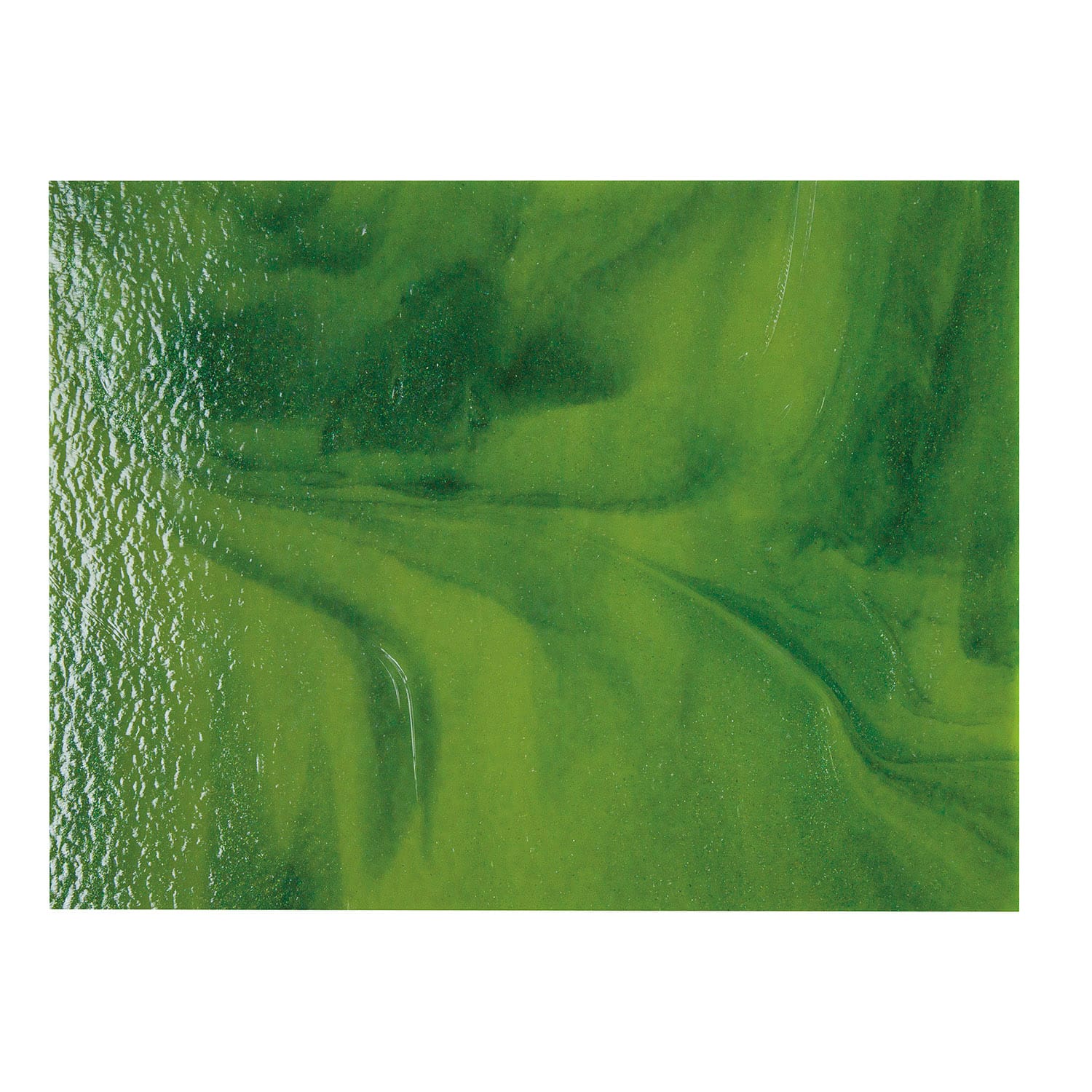 Bullseye COE90 Fusing Glass 002212 Olive Green Opalescent, Forest Green Half Sheet