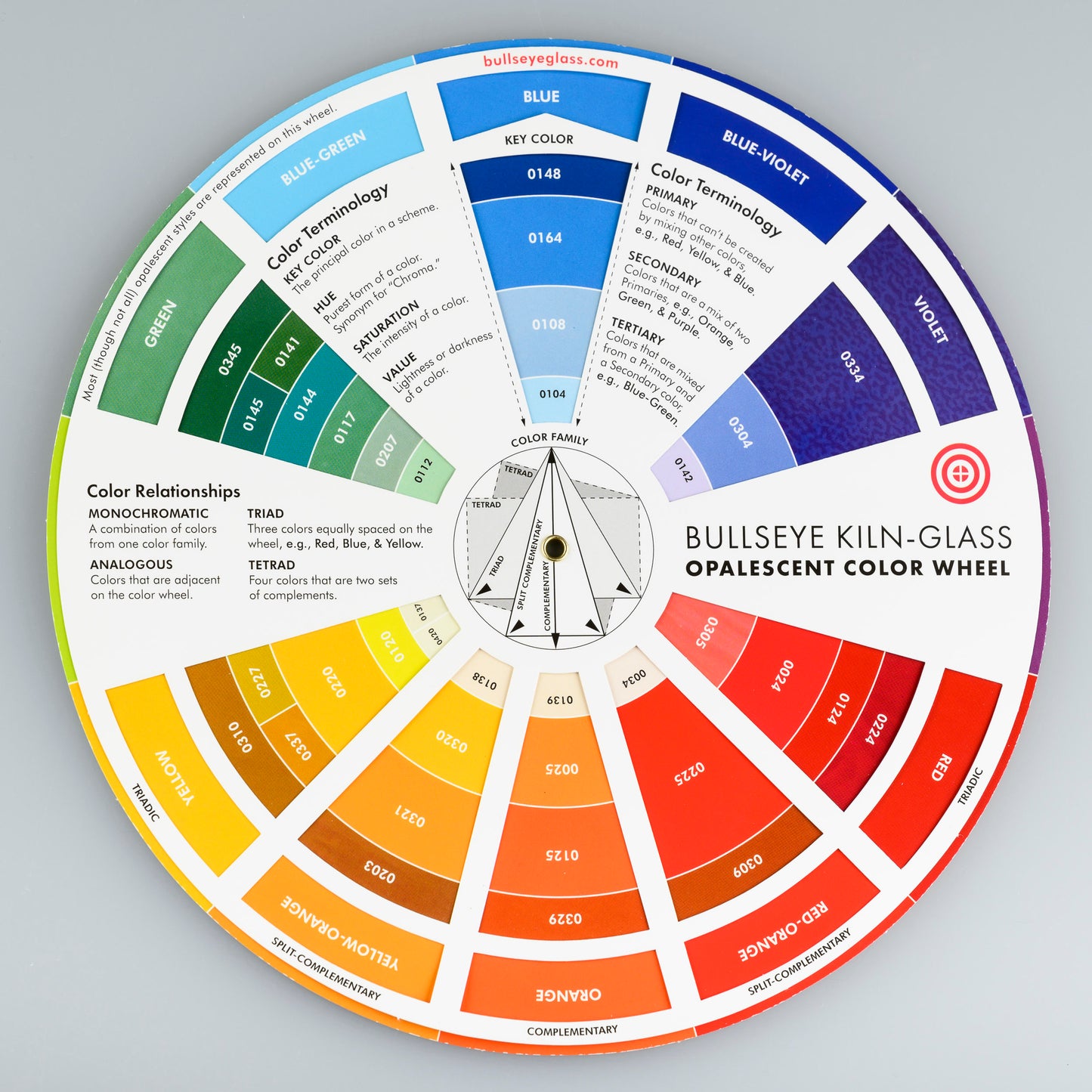 Bullseye Glass Colour Wheel