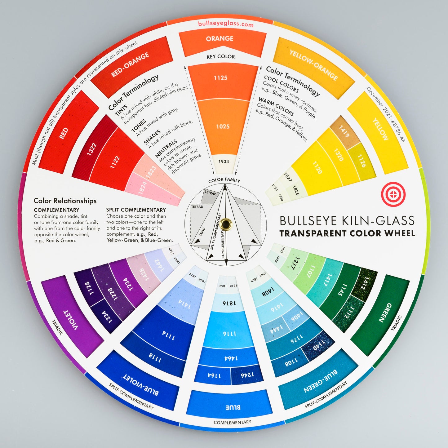 Bullseye Glass Colour Wheel